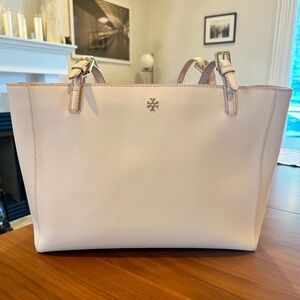 Tory Burch Tote - Blush Pink, Zippered Laptop Sleeve